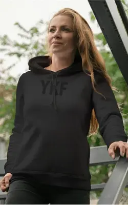 Model wearing YKF Monochromatic Sweatshirt