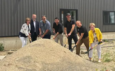 Great Lakes Helicopter groundbreaking