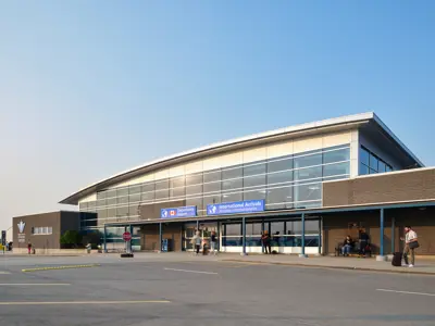 Exterior of YKF Air Terminal Building