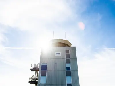Exterior of NAV Canada tower at YKF